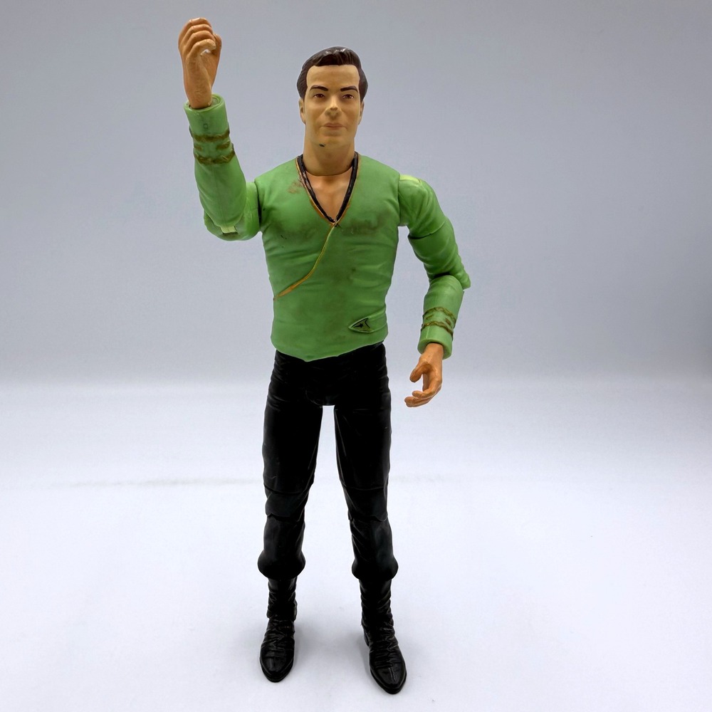 Art Asylum Star Trek Captain James T Kirk Green Tunic Action Figure 2003 TOS